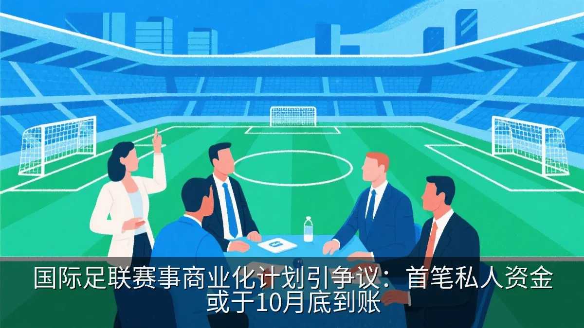 国际足联赛事商业化计划引争议：首笔私人资金或于10月底到账