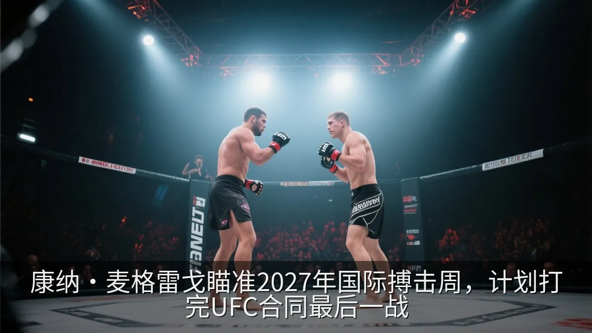 综合格斗赛场内两名选手进行对抗