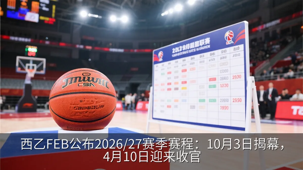 西乙FEB公布2026/27赛季赛程：10月3日揭幕，4月10日迎来收官